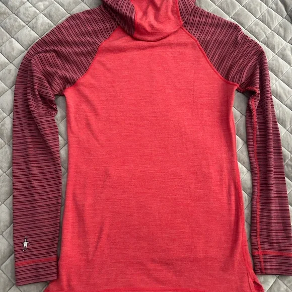 Smartwool Women's Striped Red Hoodie - Picture 3 of 3